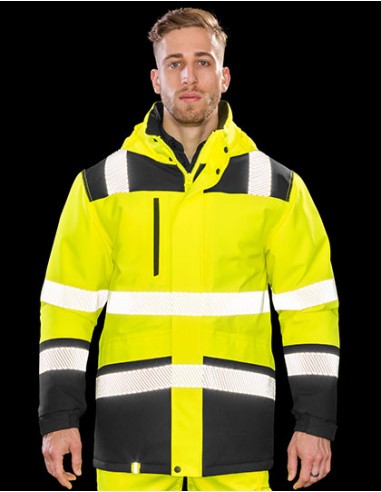 R-R475X-Printable Waterproof Softshell Safety Coat